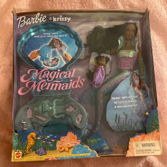 Barbie and Kristy magical mermaids, 2000 lights up